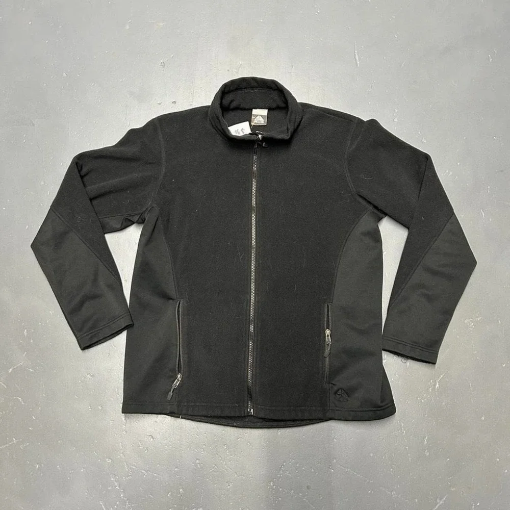 Vintage y2k women's silver grey tag Nike ACG zip up fleece jacket Size L